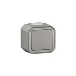 Interrupteur legrand plexo gris en saillie