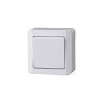 Interrupteur poussoir nova blanc brillant