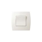Interrupteur poussoir swing blanc brillant