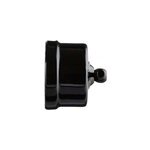 Interrupteur va - et - vient fontini garby porcelaine noire, manette noire en saillie