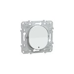 Interrupteur va - et - vient lumineux schneider electric ovalis blanc