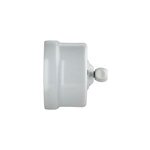 Interrupteur va - et - vient saillie fontini garby porcelaine blanche, manette blanche
