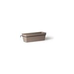 Jardini�re plastique jardifer cleo taupe 50 x 19 x h. 16 cm + support