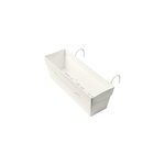 Jardinire  rserve d'eau + support deroma save r blanc 49 x 29 x h. 17. 3cm