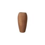 Jarre ronde en terre cuite orange 46 x h. 95cm deroma lut�zia