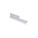 Joint d'tanchit bas horizontal pour portes de douche, 100 cm, transparent pour verre 5 mm