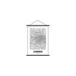Kakemono en toile graham & brown map london 80 x 106 cm
