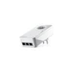 Kit de 1 adaptateurs cpl 2400 mbits, magic 2 lan triple, avec 3 ports ethernet