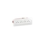Kit 4 prises prcables legrand cliane blanc