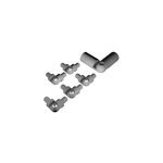 Kit angle variable pour tubes et main courante prestio gris ral9006 kordo