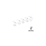 Kit cable cup 5 spots gu5, 3 60va 10m paulmann blanc & chrome