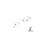 Kit cable set salt 5 spots gu5, 3 5w 60va 5m paulmann blanc