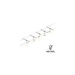 Kit cable wire led systme sheela ip20 5x10w gu5, 3 l. 100 x l. 10 x h. 11, 6 cm paulmann chrome mat