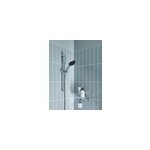 Kit de douche sans robinetterie avec douchette 2 jets + flexible + barre chrome, grohe vitalio comfort ...