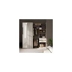 Kit dressing 1 colonne miroir effet chêne sindora h. 220 x l. 200 x p. 50 cm. Kit dressing 1 colonne miroir effet chêne sindora h. 220 x l. 200 x p. 50 cm.