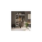 Kit dressing 1 colonne r�versible l. 130 x h. 200 x p. 45 cm, blanc, goodhome matai
