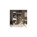 Kit dressing 1 colonne réversible avec tiroir coloris blanc nyssa h. 200 x l. 150 x p. 45 cm Kit dressing 1 colonne réversible avec tiroir coloris blanc nyssa h. 200 x l. 150 x p. 45 cm