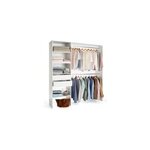 Kit dressing 1 colonne réversible zodiak coloris blanc h. 200 x l. 181, 5 x p. 45 cm Kit dressing 1 colonne réversible zodiak coloris blanc h. 200 x l. 181, 5 x p. 45 cm