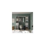 Kit dressing 2 colonnes h. 200 cm x l. 180 cm décor blanc Kit dressing 2 colonnes h. 200 cm x l. 180 cm décor blanc