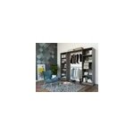 Kit dressing 2 colonnes qazar décor chêne grisé h. 200 cm x l. 220 cm x p. 48 cm Kit dressing 2 colonnes qazar décor chêne grisé h. 200 cm x l. 220 cm x p. 48 cm