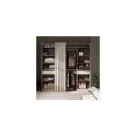 Kit dressing 2 colonnes r�versibles avec 2 tiroirs effet ch�ne balsam h. 220 x l. 220 x p. 48 cm