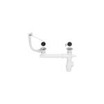 Kit pour vier avec siphon rglable blanc 50mm, bouchon et trop - plein wirquin