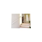 2 supports muraux + fixations pour rampe d escalier blanc alumin'home