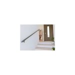 2 supports muraux + fixations pour rampe d escalier gris 7039 alumin'home