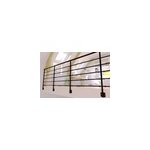 Kit garde corps latral alumin'home noir 2m
