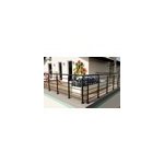 Kit garde corps � plat alumin'home oxalis noir 2m