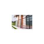 Kit garde corps  plat alumin'home oxalis noir 2m