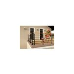 Kit garde corps  plat alumin'home oxalis noir 2m effet chne