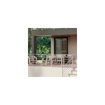 Kit garde - corps  plat cala en aluminium gris clair ral 7035