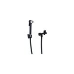 Kit hygiène wc avec douchette 2 jets + flexible + support mural + robinet alimentation, noir / chrome, ... Kit hygiène wc avec douchette 2 jets + flexible + support mural + robinet alimentation, noir / chrome, ...