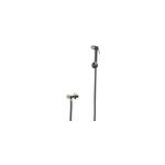 Kit hygiène wc avec douchette 2 jets + flexible + support mural + robinet alimentation, noir / doré brossé, ... Kit hygiène wc avec douchette 2 jets + flexible + support mural + robinet alimentation, noir / doré brossé, ...