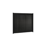 Kit de lamelles occultantes pvc noir h. 193 cm
