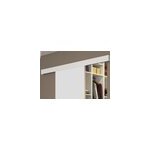 Kit optirail prepeint, porte coulissante, rail et bandeau cache - rail mdf rev�tu 204 x 93 x 3, 6 cm ...