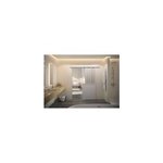 Kit porte coulissante 73 atelier noir verre depoli blanc avec rail apparent noir h 204 x 73 x 4 cm Kit porte coulissante 73 atelier noir verre depoli blanc avec rail apparent noir h 204 x 73 x 4 cm