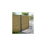 Kit de profil�s de cl�ture pour pose verticale en aluminium gris anthracite ral 7021, l. 179 x h. 15, ...