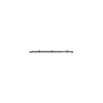 Kit de tringle  rideau extensible double embout boule araxos mtal noir 120 / 210 cm 16 / 19mm goodhome ...