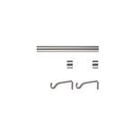 Kit de tringle  rideau extensible embout bouchon odali 120 / 210 cm, 13 / 16 mm gris chrom satin