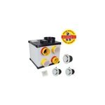 Kit de vmc simple flux autogyre silencio  dtection d'humidit + gaines