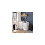 Kitchenette complte lectrique blanc h. 96, 5 x l. 120 cm