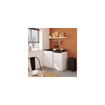 Kitchenette complte vitrocramique blanc h. 94, 5 x l. 120 cm
