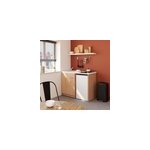 Kitchenette compl�te vitroc�ramique d�cor ch�ne h. 94, 5 x l. 120 cm