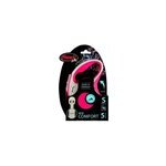 Laisse à enrouleur flexi s l. 5 m rouge pastel Laisse à enrouleur flexi s l. 5 m rouge pastel