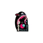 Laisse à enrouleur flexi m l. 5 m rouge pastel Laisse à enrouleur flexi m l. 5 m rouge pastel