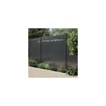 Lame d�corative feuilles neva klikstrom l. 179 x h. 14, 5 cm aluminium anthracite