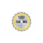 Lame scie circulaire construction tct 165 x20 18t dewalt