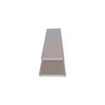 Lame terrasse composite greendeck wpc pleine beige l. 260 x l. 14 cm